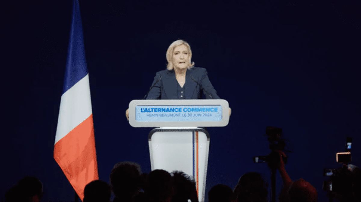 Marine Le Pen Zajem zaslona