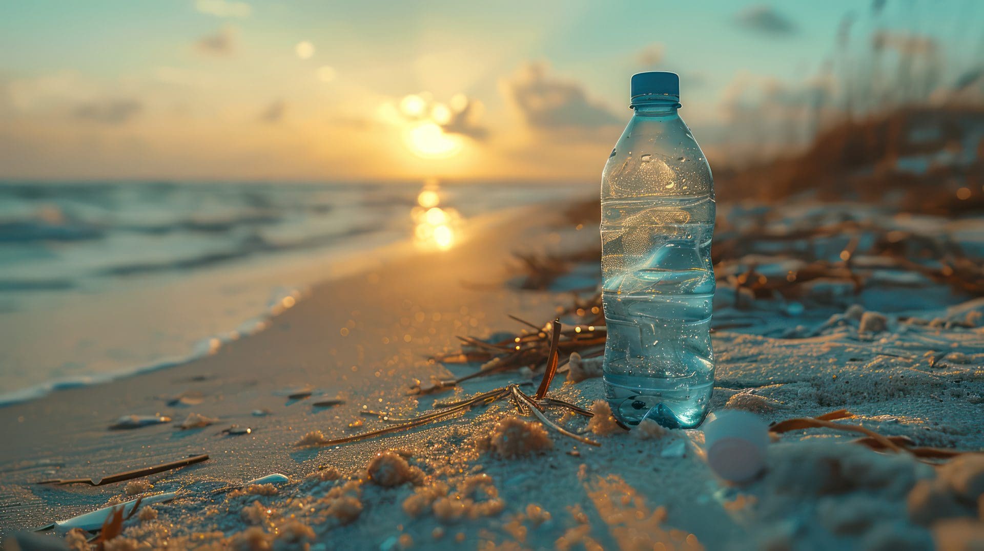 https://www.vecteezy.com/photo/47785658-plastic-bottles-on-the-sand-at-the-beach-in-a-form-that-is-erased-and-obscured-the-concept-of-looking-at-the-environment