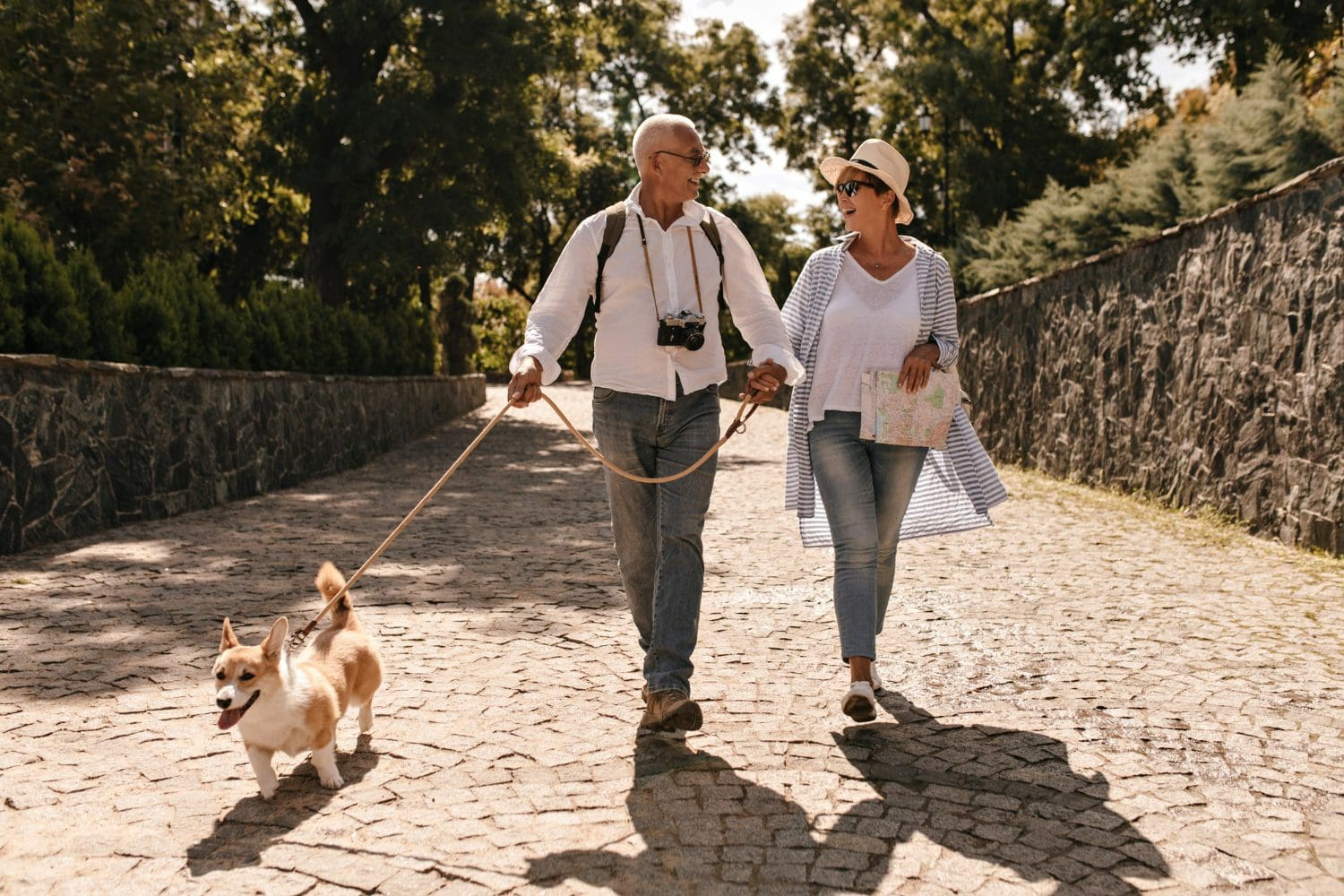 https://www.freepik.com/free-photo/trendy-woman-hat-blue-blouse-walking-looking-grey-haired-man-white-long-sleeve-shirt-with-camera-corgi-park_13319343.htm#fromView=search&page=1&position=34&uuid=40aa1cef-41ca-44c8-978c-ca20084c8f06