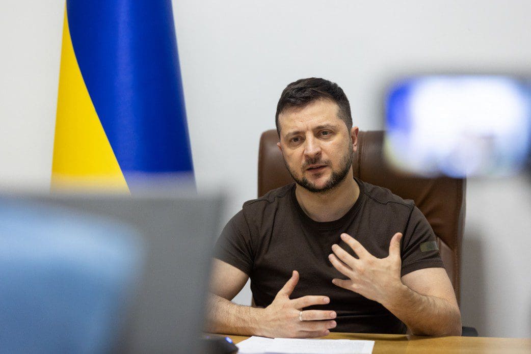 Volodimir Zelenski Wikimedia Urad predsednika Ukrajine https://commons.wikimedia.org/wiki/File:Address_by_President_of_Ukraine_Volodymyr_Zelenskyy_to_the_people_of_Switzerland.jpg