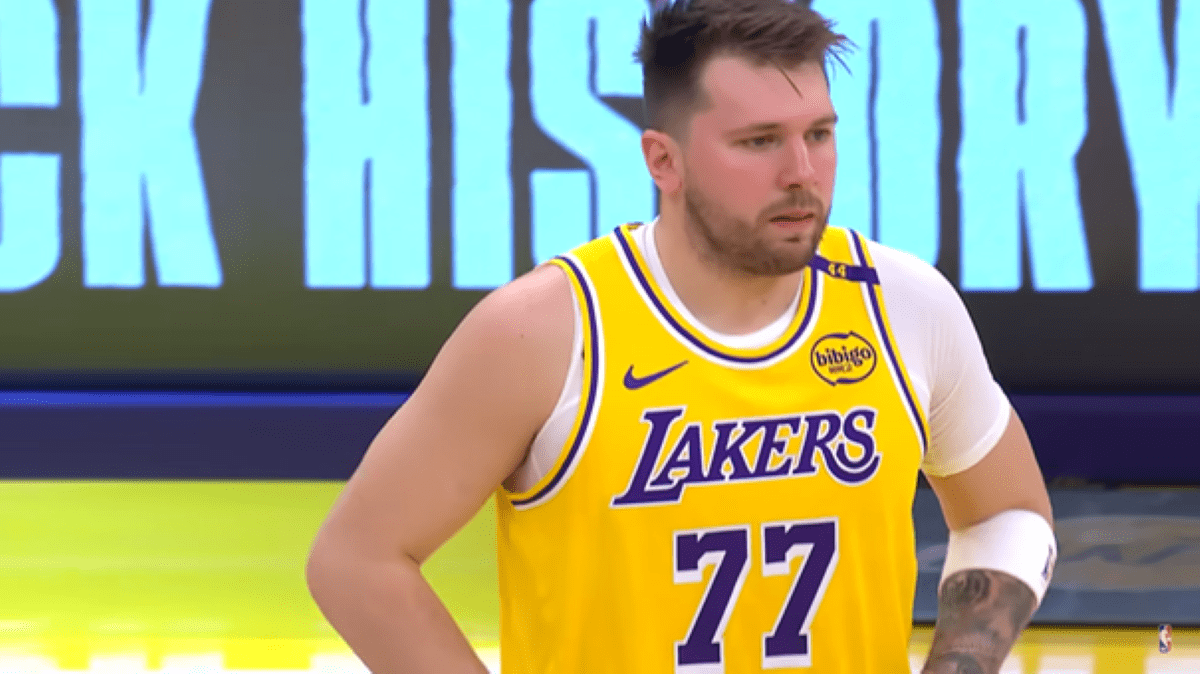 Luka Dončić zajem zaslona YT NBA