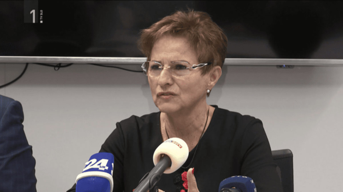 Mariana Karla Rebernik Zajem zaslona na RTV SLO