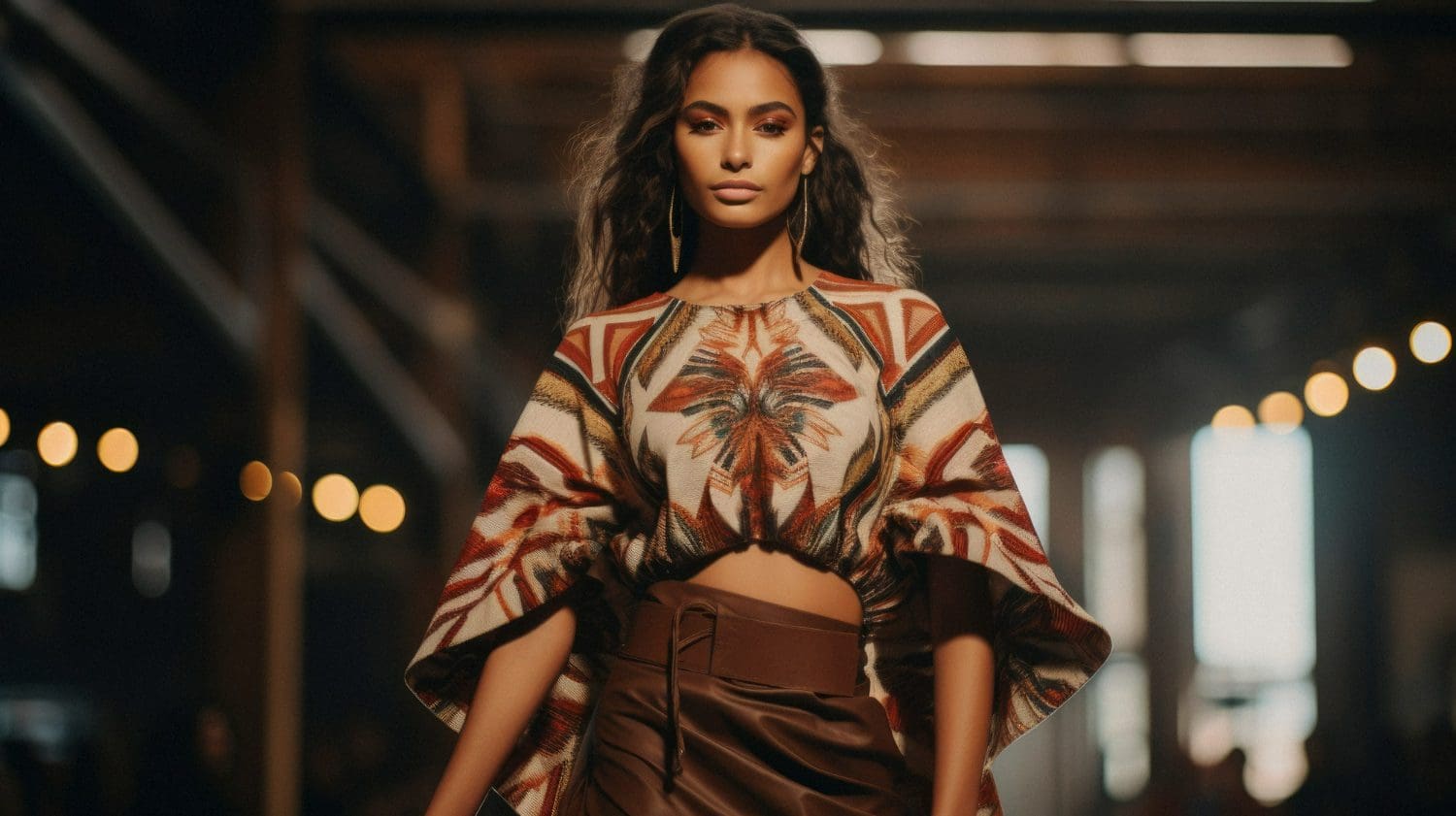 Moda ženska Freepik https://www.freepik.com/free-ai-image/portrait-indigenous-person-integrated-into-modern-life_133758193.htm#fromView=search&page=6&position=12&uuid=1c839672-e924-4f1c-9d24-fac5013a6c85&query=fashion+brown