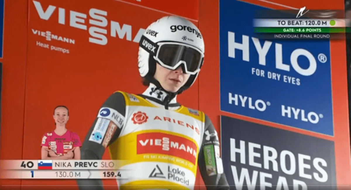 Nika Prevc Zajem zaslona