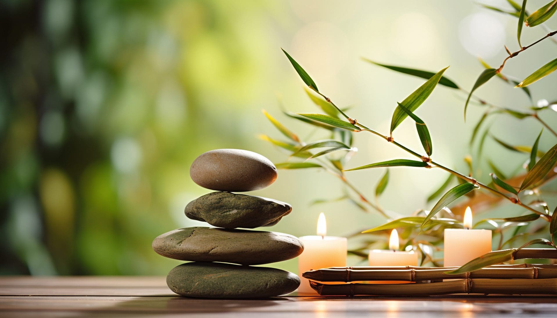 Tranquil scene of nature, stone, and candlelight generated by AI https://www.vecteezy.com/photo/36212601-ai-generated-tranquil-scene-of-nature-stone-and-candlelight-generated-by-ai