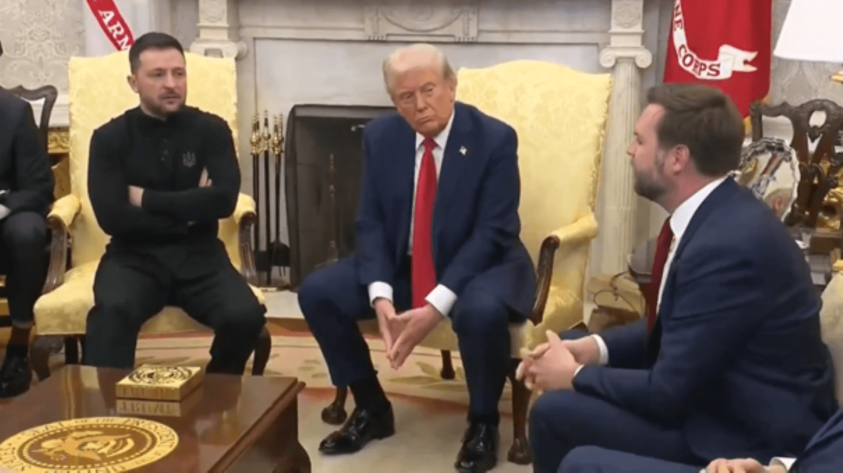 Srečanje Zelenski Trump Zajem zaslona X