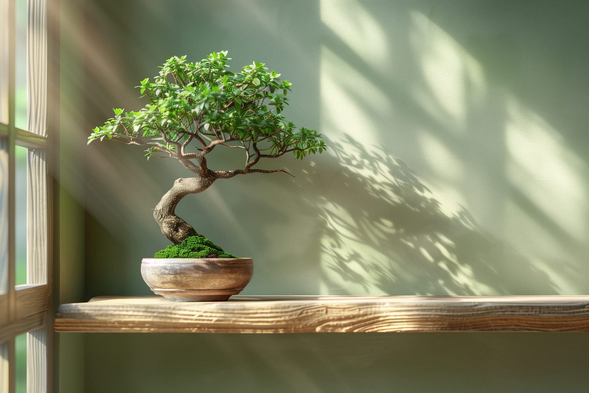 bonsai življenje dom feng Vecteezy https://www.vecteezy.com/photo/56834025-bonsai-tree-in-a-pot-on-a-wooden-shelf