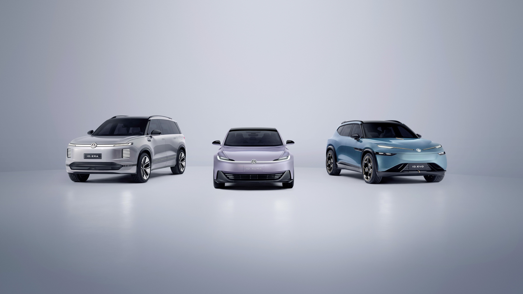 World premiere: Volkswagen unveils in Shanghai (from left) the c