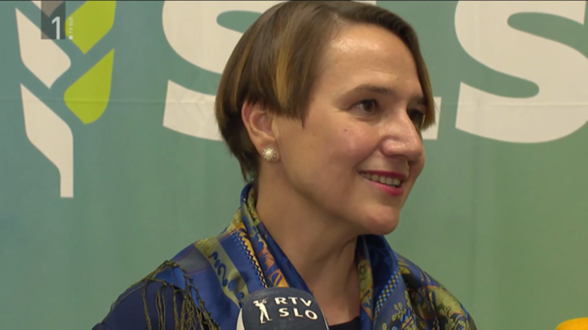 Tina Bregant Zajem zaslona na RTV SLO
