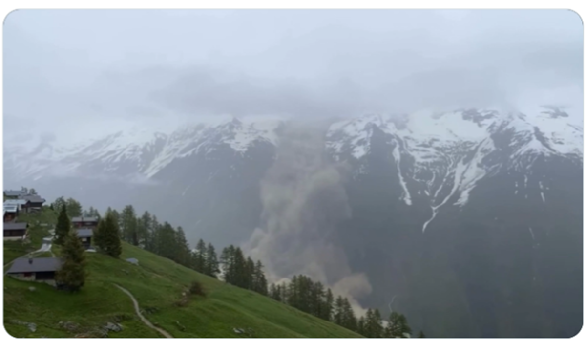 Blatten Švica zajem zaslona X