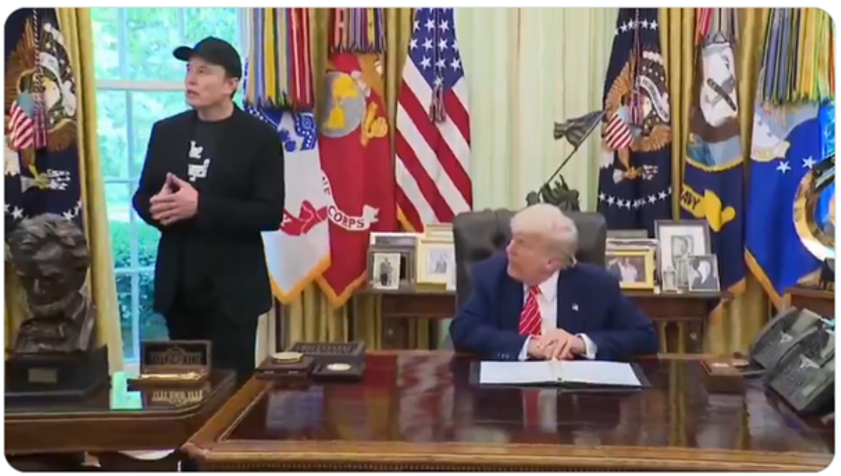 Trump in Musk Zajem zaslona https://x.com/america/status/1928525929636114849