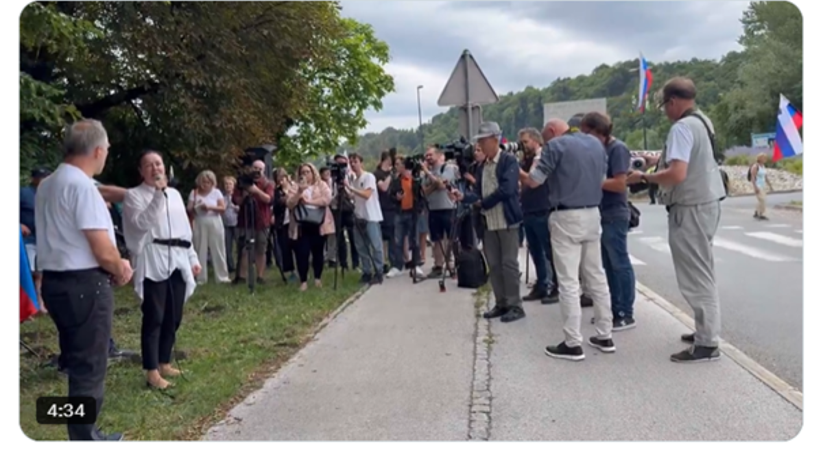 protest romska problematika kleče zajem