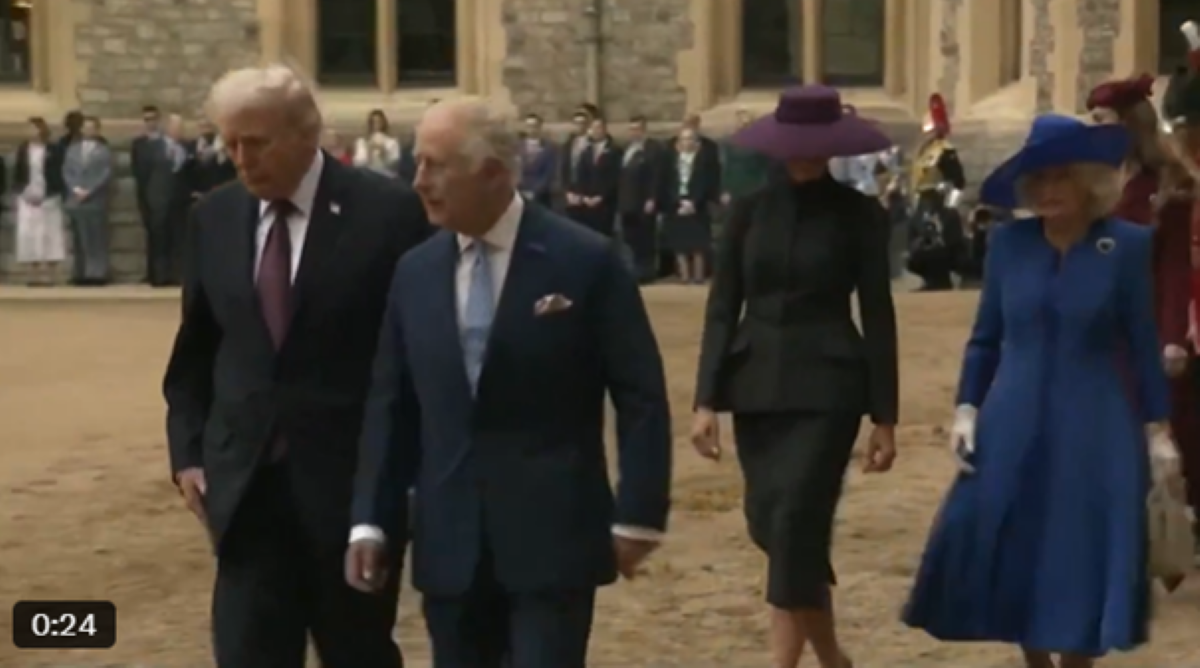 trump karel zajem zaslona