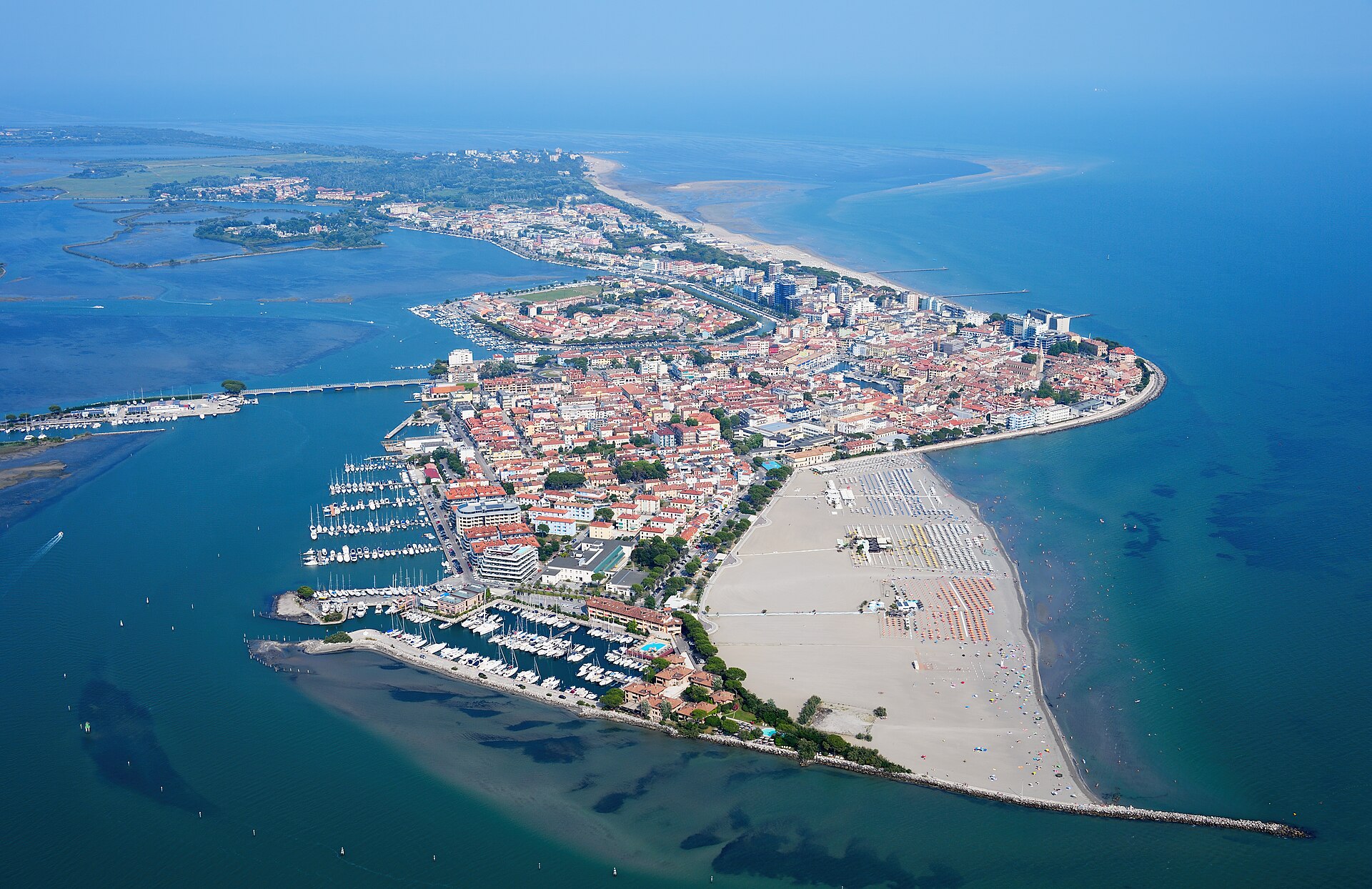 Aerial image of Grado (view from the west)