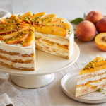 Breskova torta brez peke: Poletna sladica, ki jo samo zložite in ohladite