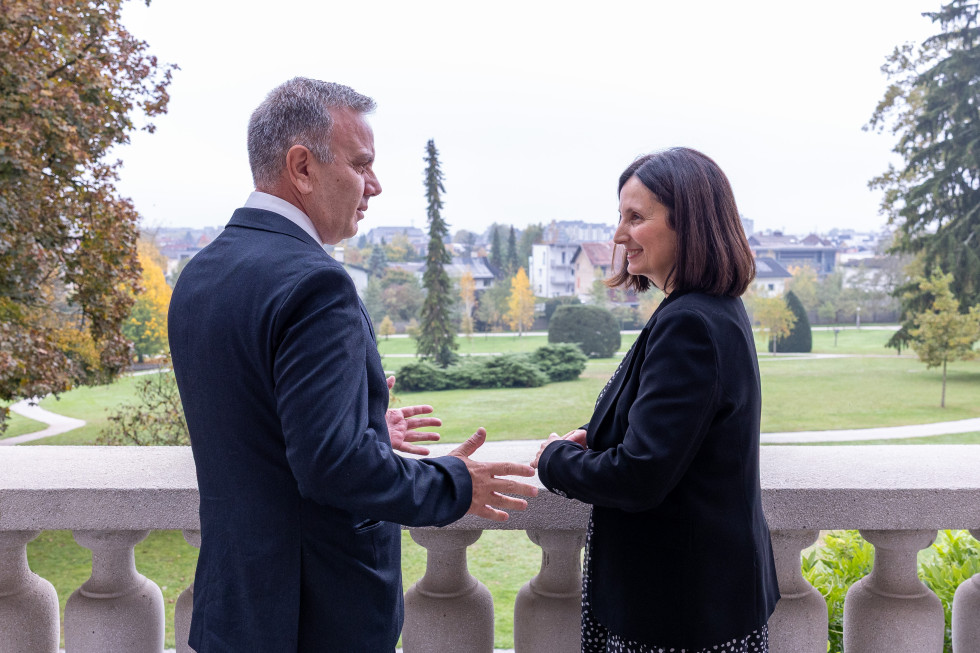 Državna sekretarka Tamara Weingerl Požar in namestnik ministra za zunanje zadeve in zunanjo trgovino Severne Makedonije Zoran Dimitrovski | Avtor- Ministrstvo za zunanje in evropske zadeve
